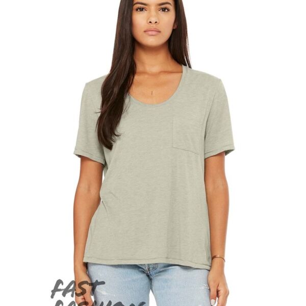 FWD Fashion Women's Flowy Pocket Tee Thumbnail
