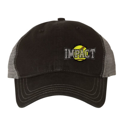 Team Logo - Softstyle Garment-Washed Trucker Cap Thumbnail