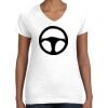 Women's Fine Jersey V-Neck Tee Thumbnail